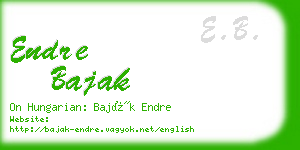 endre bajak business card